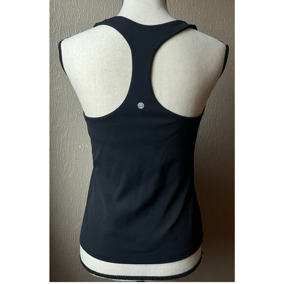 CRZ Yoga Women's Racerback Tank Top Black Athleisure Bra Built In Size Large-12 - Picture 2 of 10